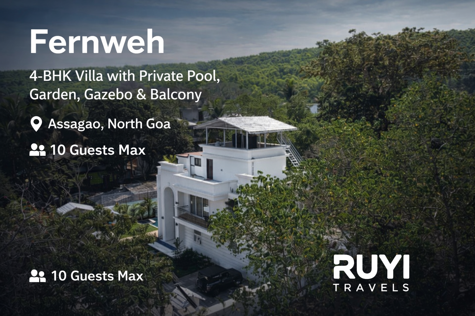 Vaas Fernweh | 4-BHK villa with Private Pool, Garden, Gazebo & Balcony