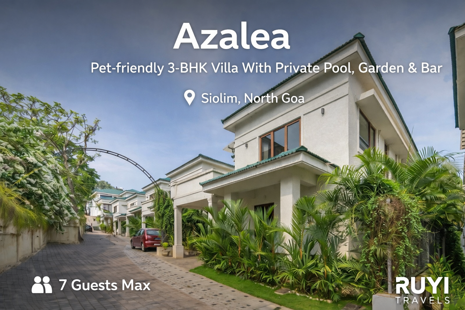 Vaas Azalea | Pet-friendly 3-BHK Villa With Private Pool, Garden & Bar
