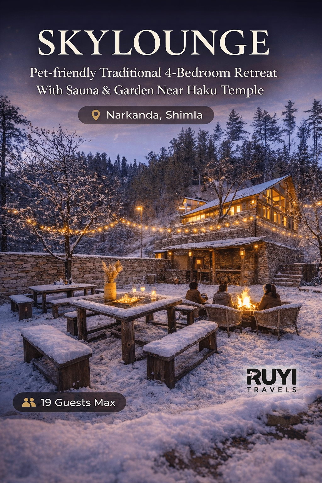 Vaas Skylounge | Pet-friendly Traditional 4-Bedroom Retreat With Sauna & Garden Near Haku Temple