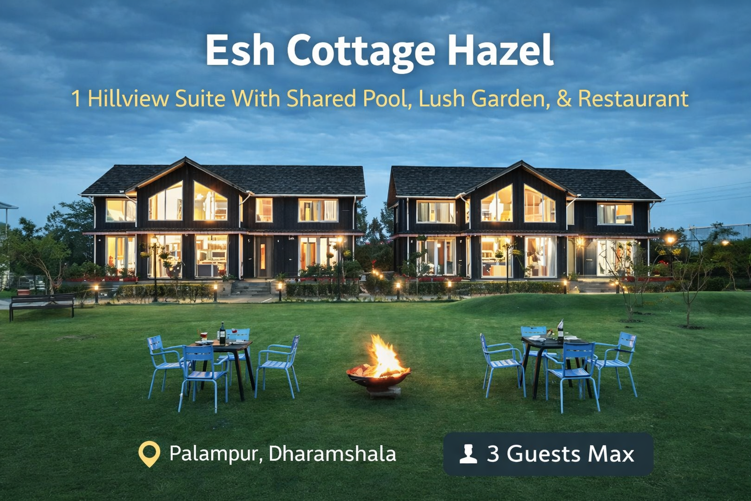 Vaas Esh Cottage Hazel | 1 Hillview Suite With Shared Pool, Lush Garden, & Restaurant