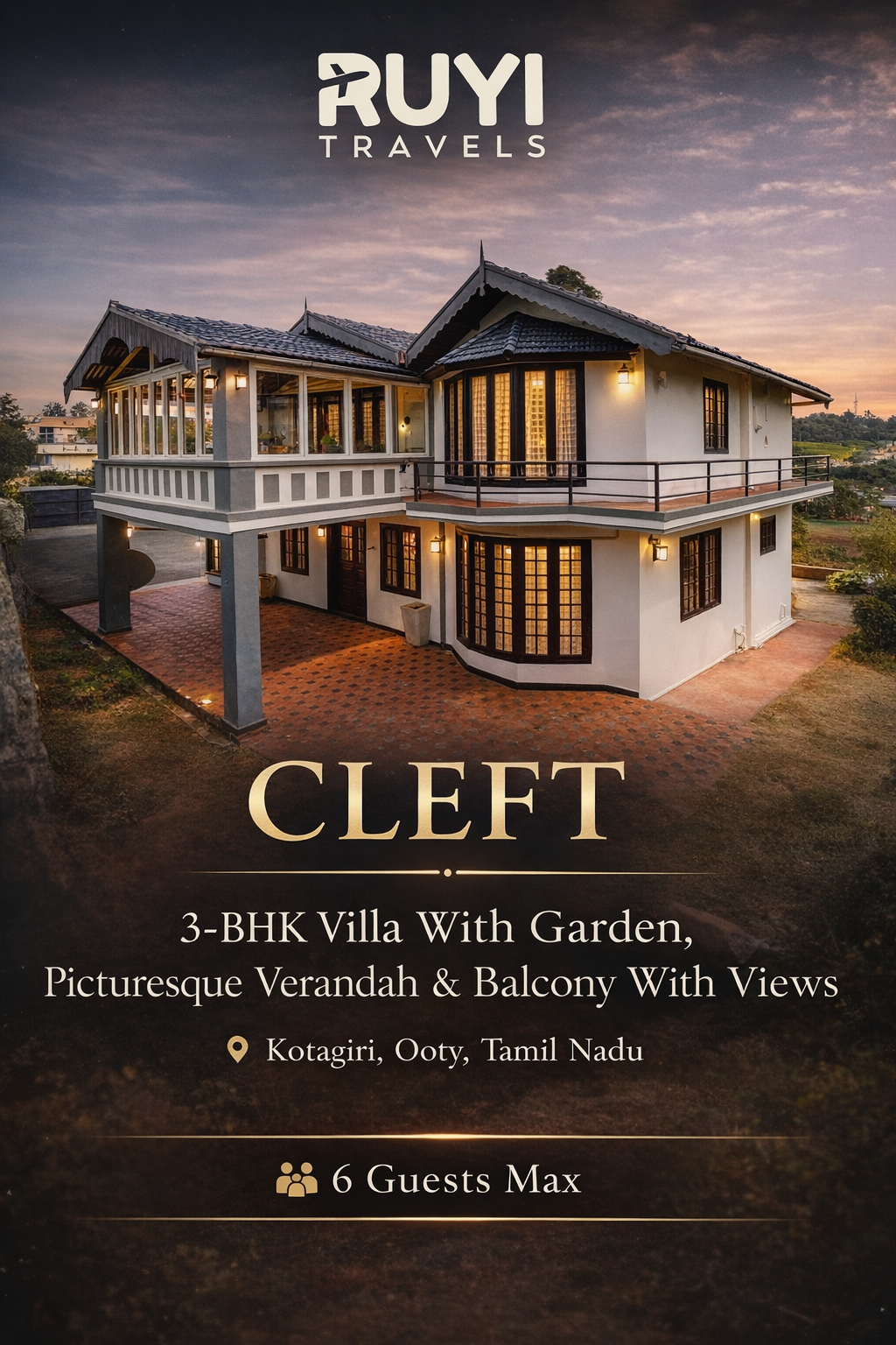 Vaas Cleft | 3-BHK With Garden, Picturesque Verandah & Balcony With Views