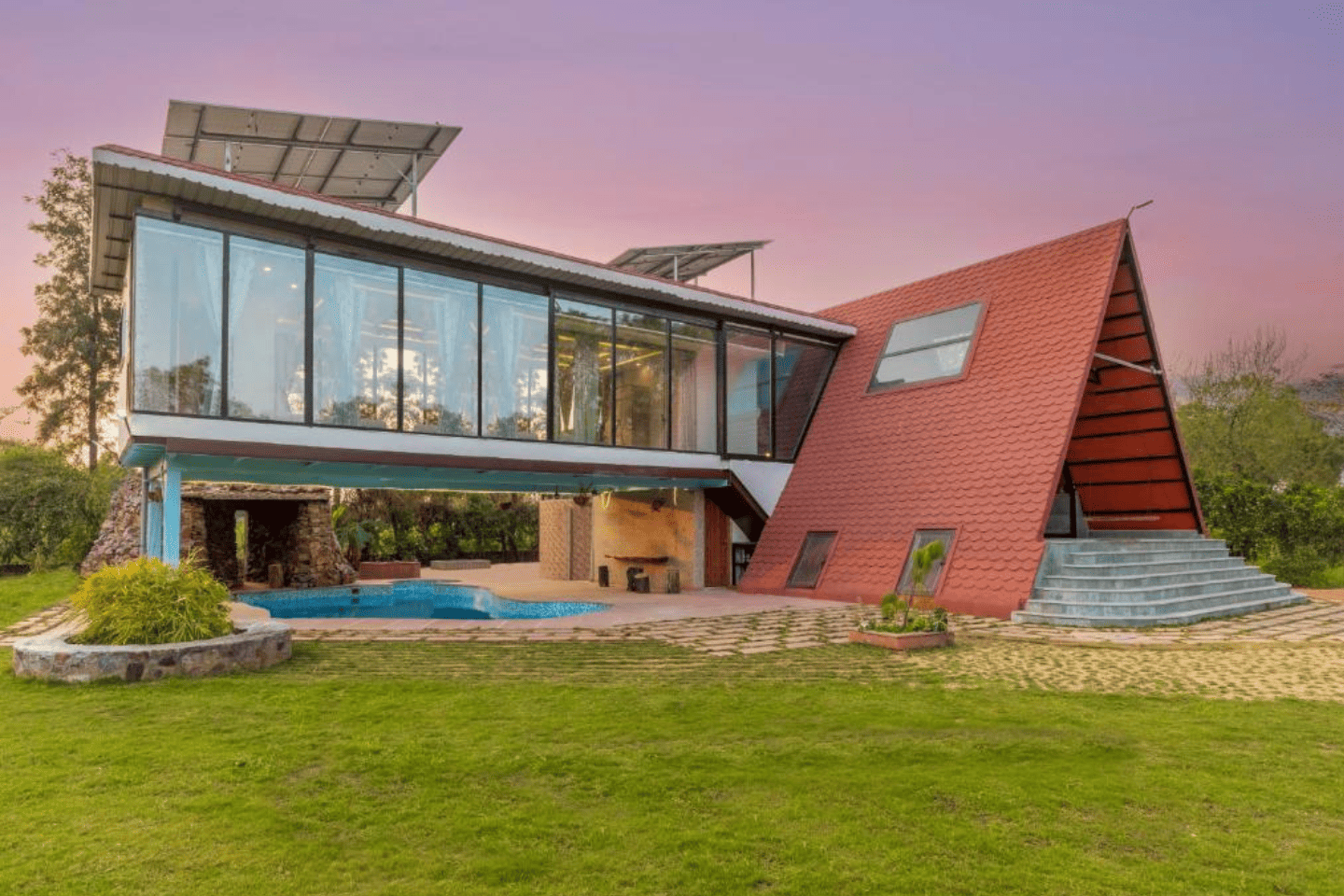 ELIVAAS Handa's Gateway | 3 BHK with Treehouse & Pvt Pool