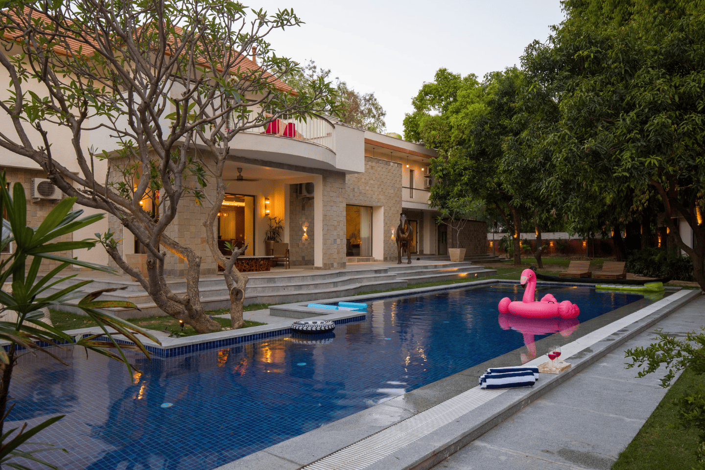 ELIVAAS Oasis Luxury 7 BHK with Pvt Pool Sanik Farm Delhi