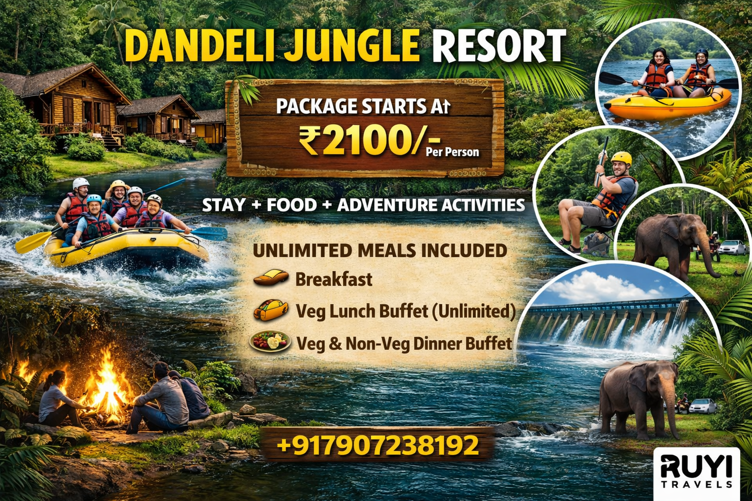 DANDELI JUNGLE RESORT PACKAGE