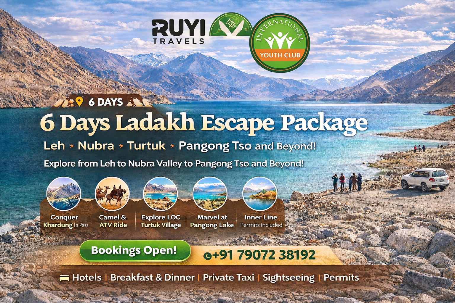 6 days ladakh escape package 