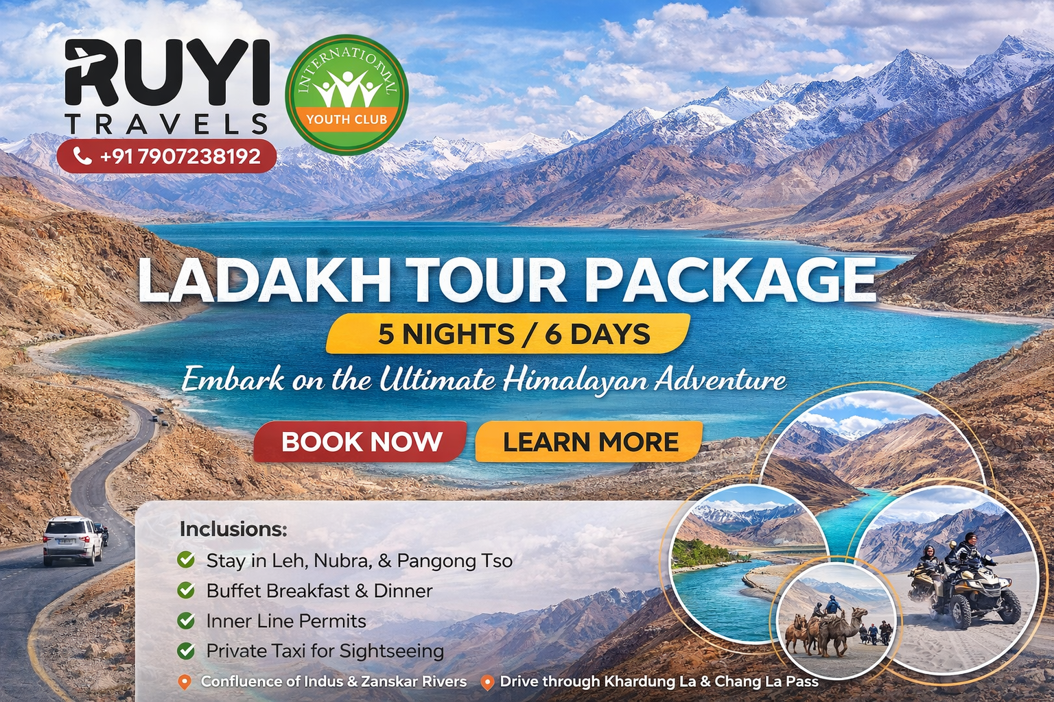 Ladakh SUV – Leh to Leh 6 Days