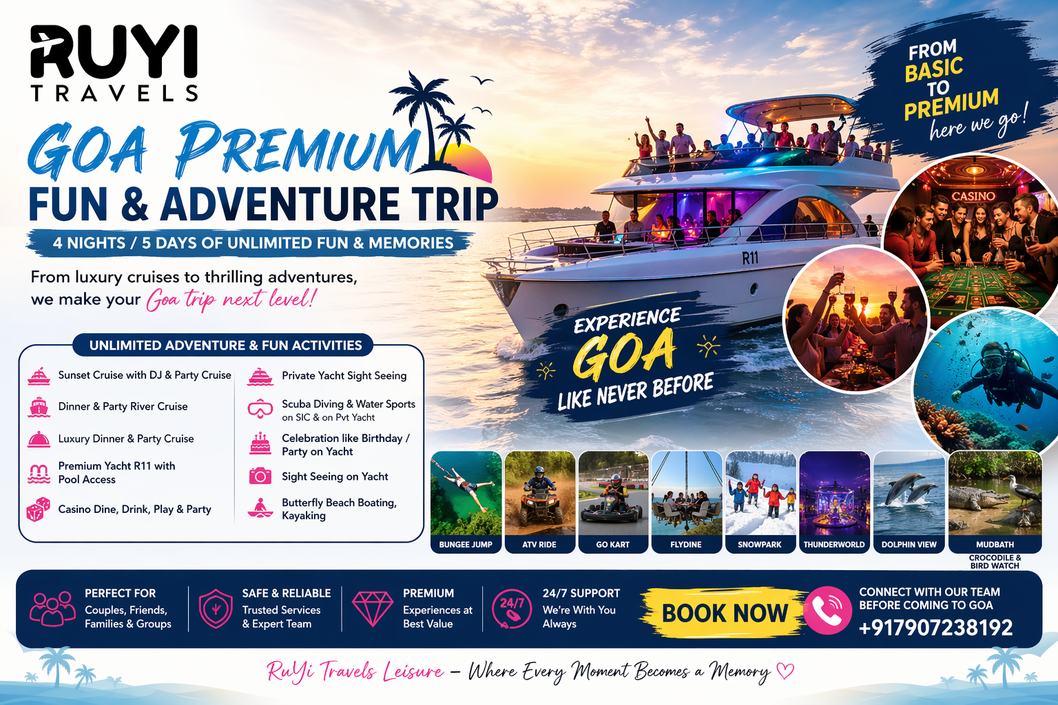 Goa Premium Fun & Adventure Trip (4N/5D)