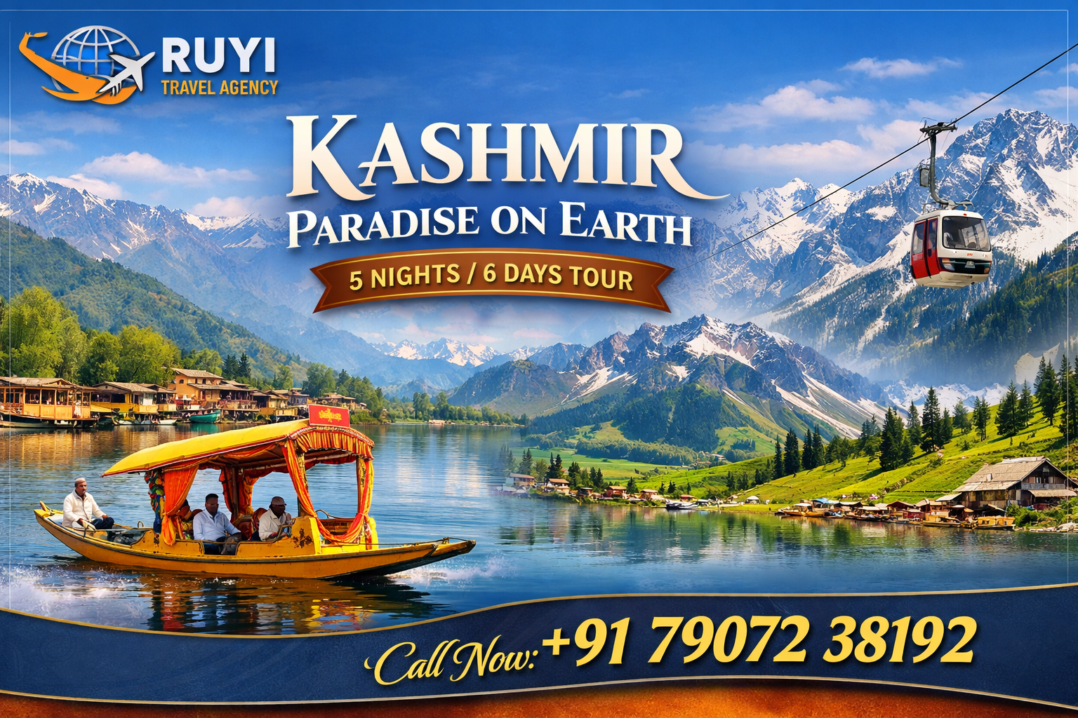 Kashmir Tour Package – 5 Nights / 6 Days