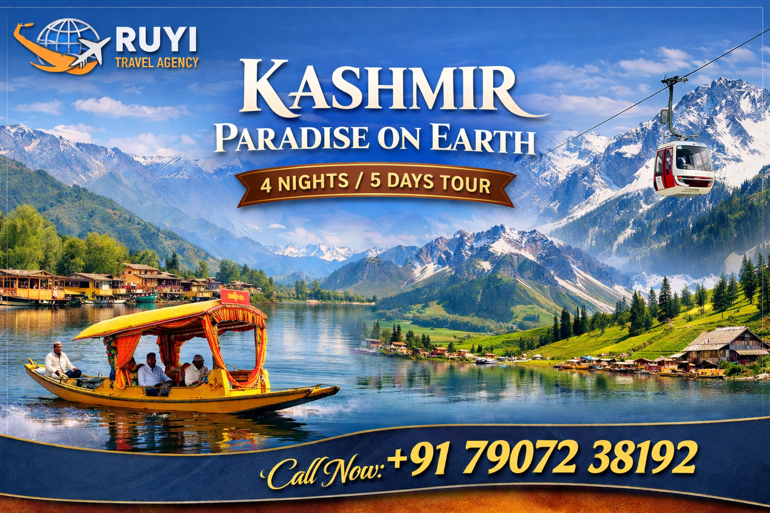  Kashmir Tour Package – 4 Nights / 5 Days