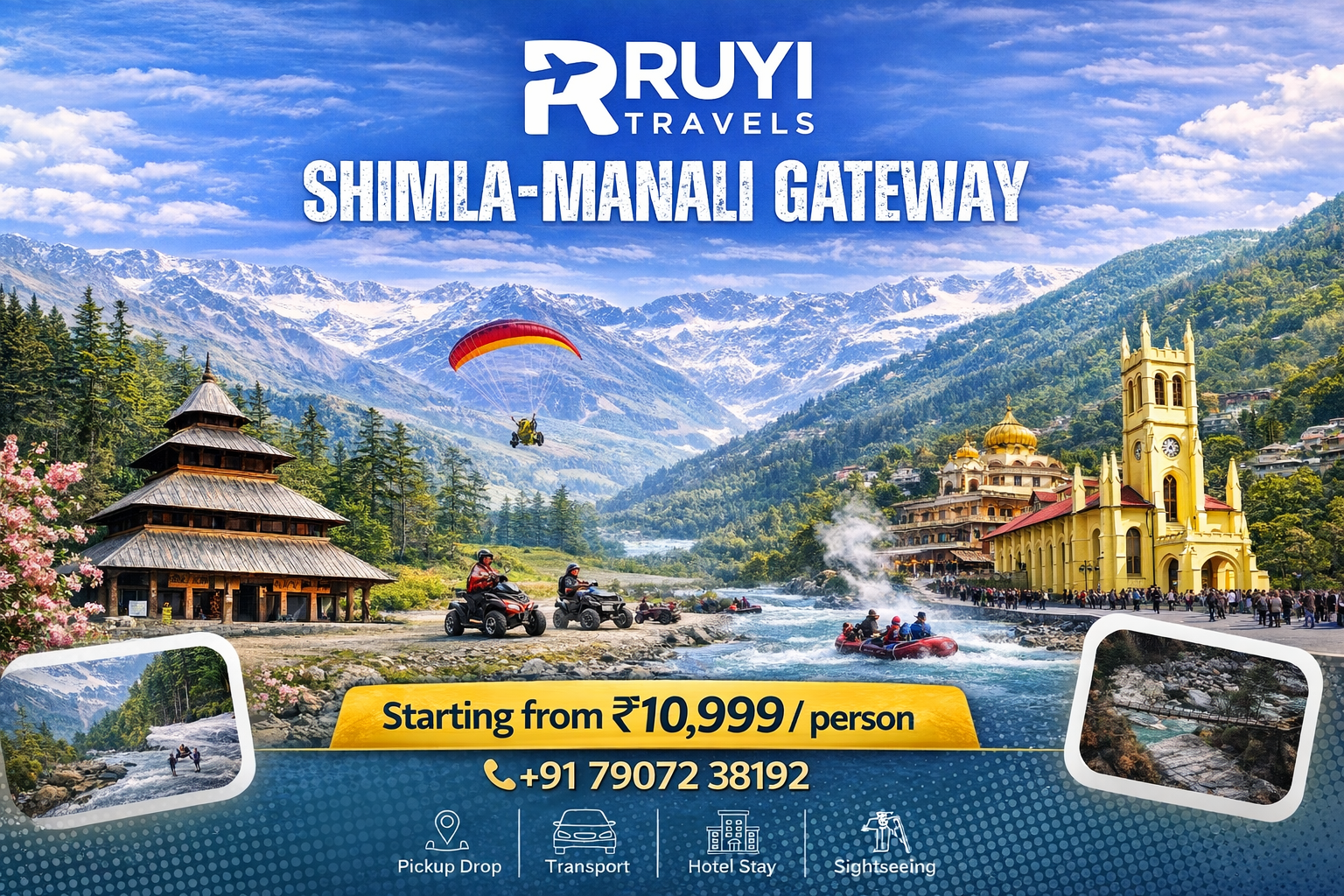 Shimla & Manali Holiday Package – 6 night's 7 day's By Volvo