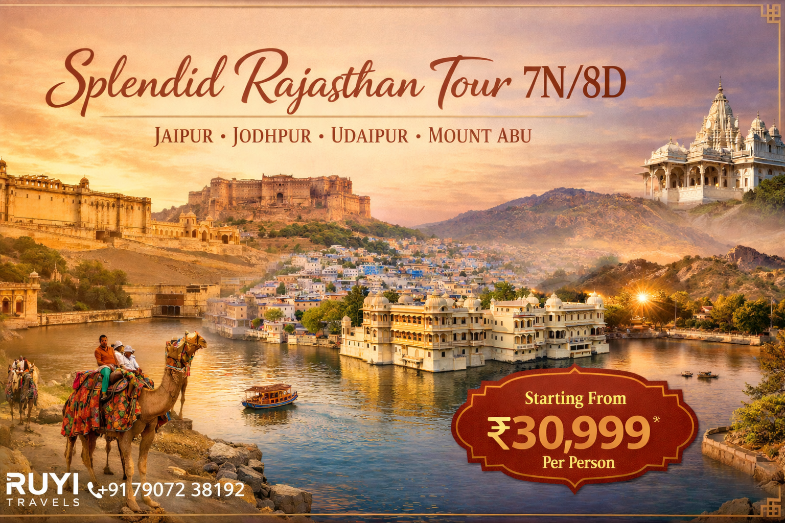 Splendid Rajasthan Tour Package – 7 Nights / 8 Days