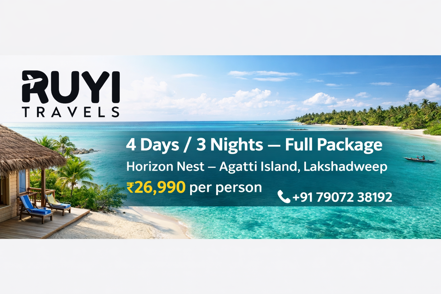 3 nights /4days Horizon Nest – Agatti Island, Lakshadweep