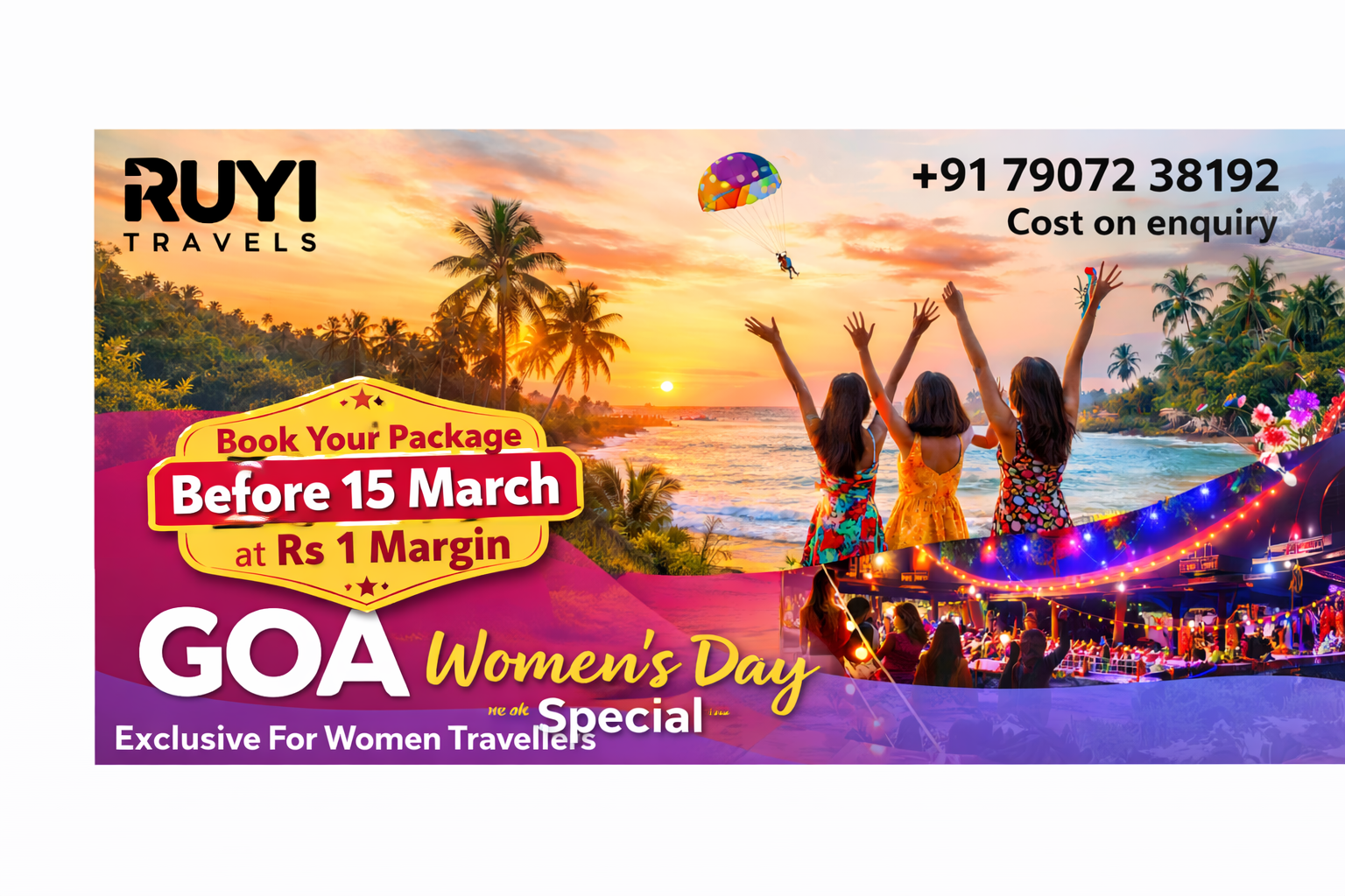 Sun, Sand & Sisterhood: Goa Women’s Day Special Package